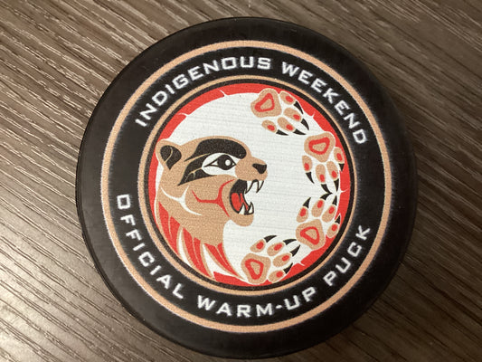 Indigenous warm up Puck