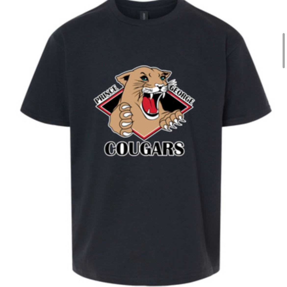 Youth Retro Black Tee